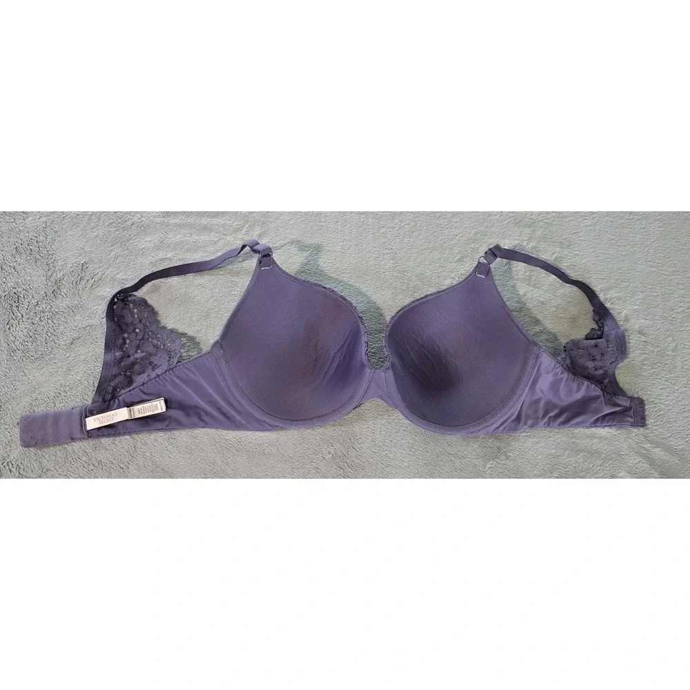 Victoria's Secret Perfect Shape Bra Women‎ 34 DD Push Up Floral Lace Padded Core